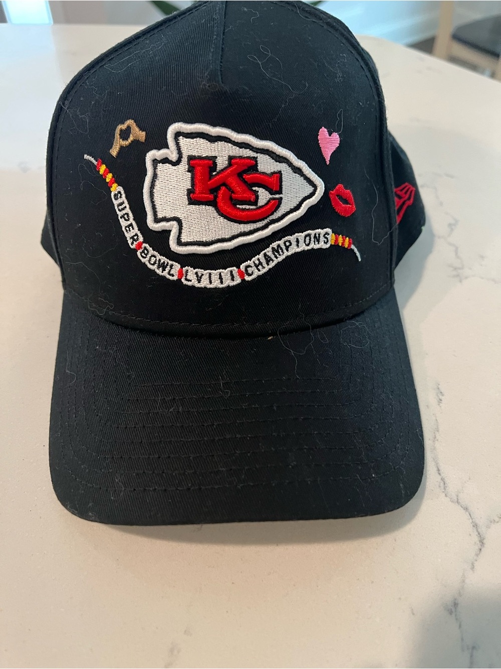 New Era Black Kansas City Chiefs Embroidered Super Bowl Cap